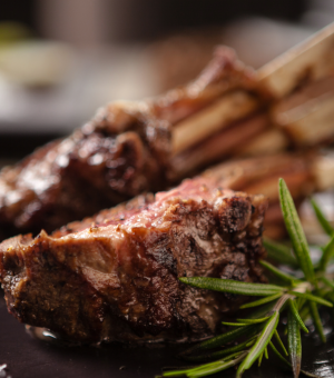 Grilled Lamb Rack